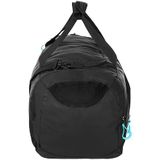 Duffle Bag M športová taška čierna-tyrkysová balenie 1 ks