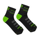 SOX športové ponožky čierna-zelená veľkosť (obuv) M/L