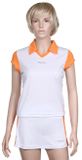 DP-01 dámske tričko biela-oranžová veľkosť oblečenia 140