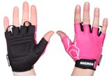 BG Gel 02 cyklistické rukavice ružová-čierna veľkosť oblečenia XS