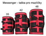 Messenger 42 taška pre miláčikov červená varianta 40252