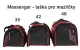 Messenger 42 taška pre miláčikov červená varianta 40252