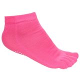 Grippy S1 ponožky na jogu, prstové ružová varianta 35964