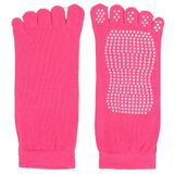 Grippy S1 ponožky na jogu, prstové ružová varianta 35964