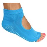 Grippy S2 ponožky na jogu, bezprsté modrá varianta 35966