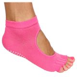 Grippy S2 ponožky na jogu, bezprsté ružová varianta 35965