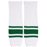 Loko hokejové štucne junior biela-zelená balenie 1 pár