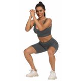 Yoga Sporty krátke športové legíny sivá veľkosť oblečenia S