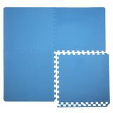 Colored Puzzle fitness podložka modrá balenie 4 ks