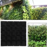 Vertical Grow Bag 4 textilné kvetináče na stenu zelená balenie 1 ks