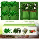 Vertical Grow Bag 7 textilné kvetináče na stenu zelená balenie 1 ks