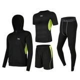 Runner 4M fitness set zelená veľkosť oblečenia XL
