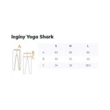 Yoga Shark fitness legíny modrá veľkosť oblečenia S