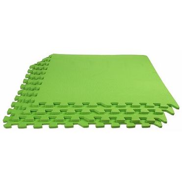 Colored Puzzle fitness podložka zelená balenie 4 ks