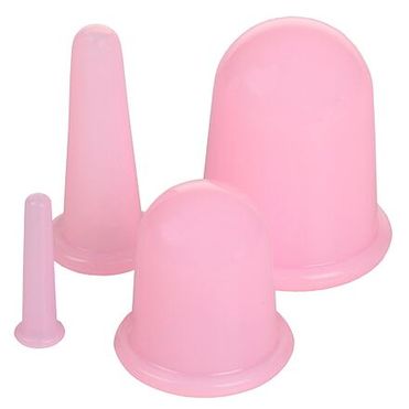 Cups 4Pack masážne silikonové baňky ružová balenie 1 sada