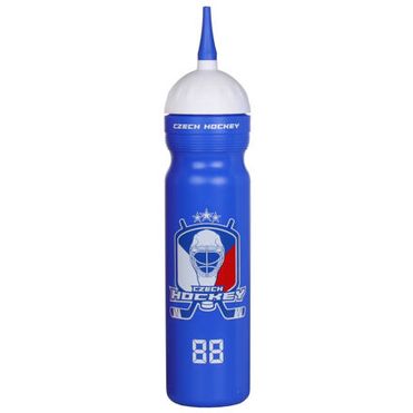 Czech Hockey športová fľaša s hubicou modrá objem 1000 ml