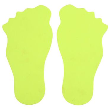 Feet značka na podlahu žltá balenie 1 pár