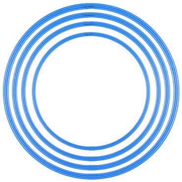 HP kruh prekážkový modrá priemer 50 cm