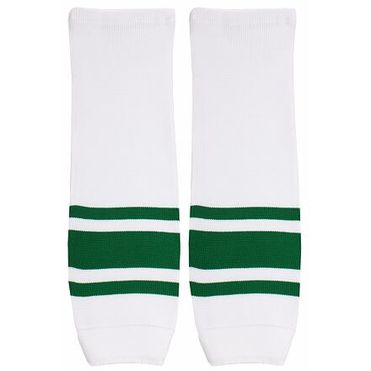 Malše hokejové štucne žiak biela-zelená balenie 1 pár