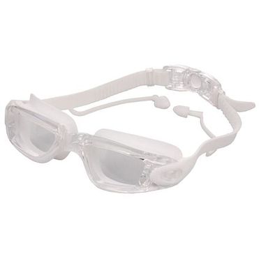 Silba plavecké okuliare so špunty do uší biela balenie 1 ks