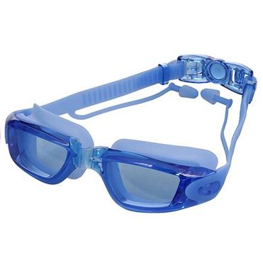 Silba plavecké okuliare so špunty do uší modrá balenie 1 ks
