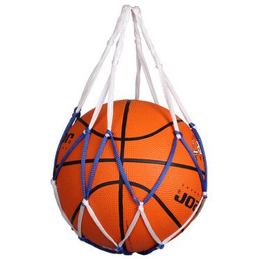 Single Ball Bag sieť na loptu modro-biela varianta 36992