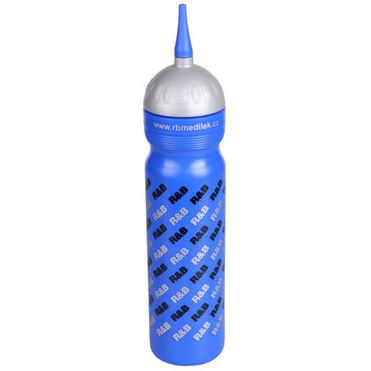 Športová fľaša logo R & B s hubicou modrá objem 1000 ml