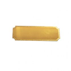 Štítok kovový zlatý /M/ 17x50 mm