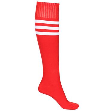 United futbalové štucne s ponožkou červená veľkosť oblečenia junior