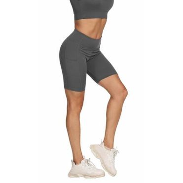 Yoga Sporty krátke športové legíny sivá veľkosť oblečenia S